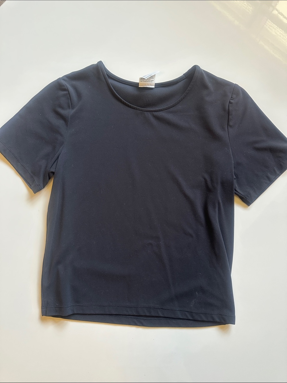 NWOT all in motion Black Fitted Baby Tee